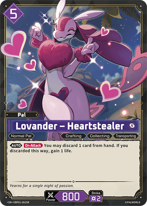 Palworld TCG - Dawn of Palpagos - Lovander - Heartstealer - EBP01-081SR