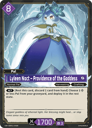 Palworld TCG - Dawn of Palpagos - Lyleen Noct - Providence of the Goddess - EBP01-078SR