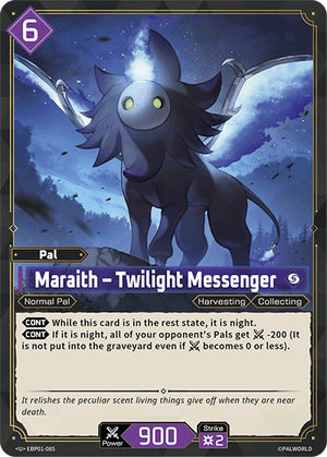 Palworld TCG - Dawn of Palpagos - Maraith - Twilight Messenger - EBP01-085