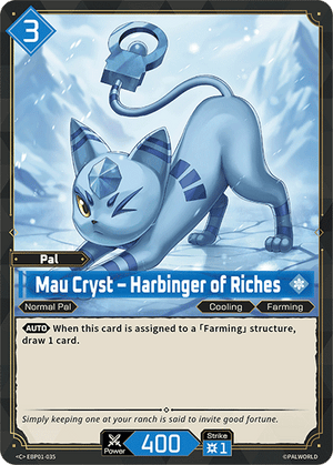 Palworld TCG - Dawn of Palpagos - Mau Cryst - Harbinger of Riches - EBP01-035