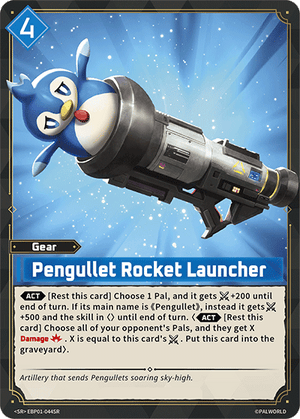 Palworld TCG - Dawn of Palpagos - Pengullet Rocket Launcher - EBP01-044SR