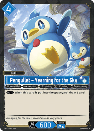 Palworld TCG - Dawn of Palpagos - Pengullet - Yearning for the Sky - EBP01-028
