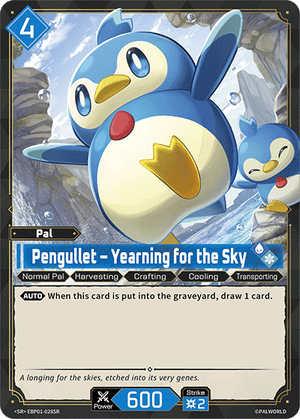 Palworld TCG - Dawn of Palpagos - Pengullet - Yearning for the Sky - EBP01-028SR