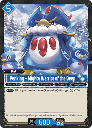 Palworld TCG - Dawn of Palpagos - Penking - Mighty Warrior of the Deep - EBP01-031SR