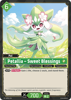 Palworld TCG - Dawn of Palpagos - Petallia - Sweet Blessings - EBP01-051
