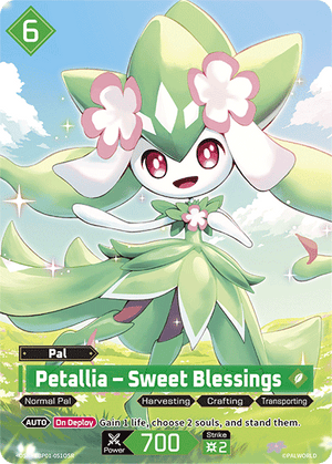 Palworld TCG - Dawn of Palpagos - Petallia - Sweet Blessings - EBP01-051OSR