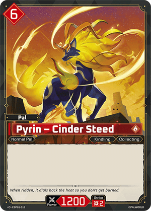 Palworld TCG - Dawn of Palpagos - Pyrin - Cinder Steed - EBP01-013