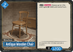 Palworld TCG - Dawn of Palpagos Red Blue - Antique Wooden Chair - ETD01-019