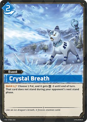 Palworld TCG - Dawn of Palpagos Red Blue - Crystal Breath - ETD01-022