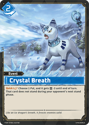 Palworld TCG - Dawn of Palpagos Red Blue - Crystal Breath - ETD01-022TSR