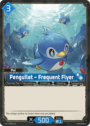 Palworld TCG - Dawn of Palpagos Red Blue - Pengullet - Frequent Flyer - ETD01-014