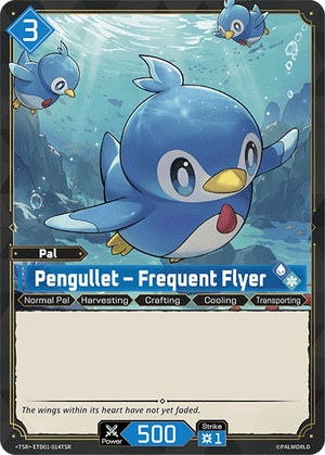 Palworld TCG - Dawn of Palpagos Red Blue - Pengullet - Frequent Flyer - ETD01-014TSR
