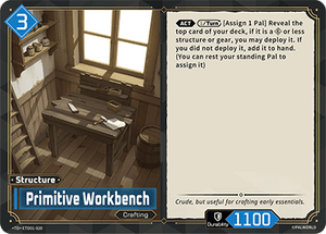 Palworld TCG - Dawn of Palpagos Red Blue - Primitive Workbench - ETD01-020