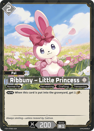 Palworld TCG - Dawn of Palpagos Red Blue - Ribbuny - Little Princess - ETD01-024