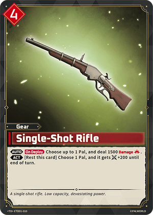 Palworld TCG - Dawn of Palpagos Red Blue - Single-Shot Rifle - ETD01-010
