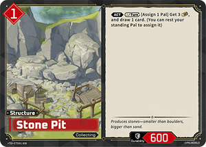 Palworld TCG - Dawn of Palpagos Red Blue - Stone Pit - ETD01-008