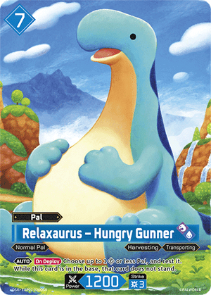Palworld TCG - Dawn of Palpagos - Relaxaurus - Hungry Gunner - EBP01-026OSR
