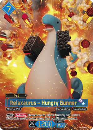 Palworld TCG - Dawn of Palpagos - Relaxaurus - Hungry Gunner - EBP01-026SP