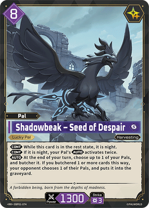 Palworld TCG - Dawn of Palpagos - Shadowbeak - Seed of Despair - EBP01-074