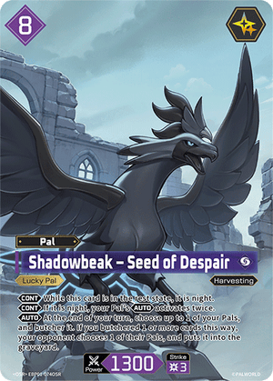 Palworld TCG - Dawn of Palpagos - Shadowbeak - Seed of Despair - EBP01-074OSR