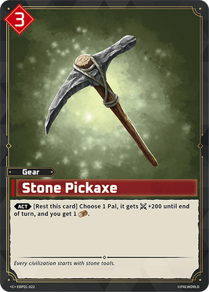 Palworld TCG - Dawn of Palpagos - Stone Pickaxe - EBP01-022