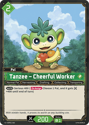 Palworld TCG - Dawn of Palpagos - Tanzee - Cheerful Worker - EBP01-060