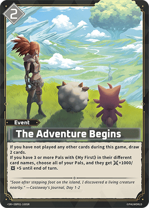 Palworld TCG - Dawn of Palpagos - The Adventure Begins - EBP01-100SR