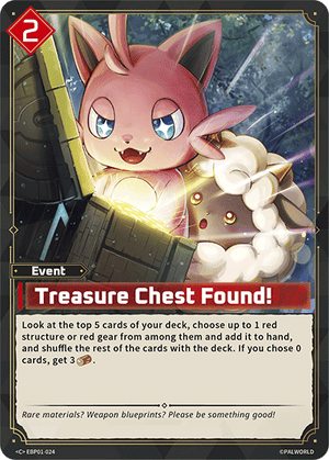 Palworld TCG - Dawn of Palpagos - Treasure Chest Found! - EBP01-024