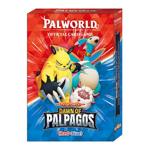Palworld Official Card Game Dawn of Palpagos Trial Deck Red and Blue