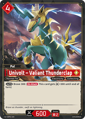 Palworld TCG - Dawn of Palpagos - Univolt - Valiant Thunderclap - EBP01-009