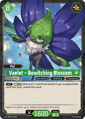 Palworld TCG - Dawn of Palpagos - Vaelet - Bewitching Blossom - EBP01-055SR