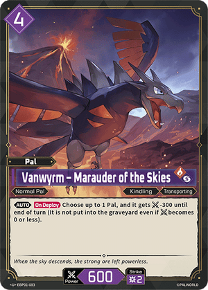 Palworld TCG - Dawn of Palpagos - Vanwyrm - Marauder of the Skies - EBP01-083