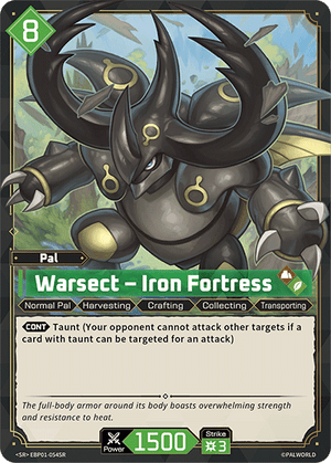 Palworld TCG - Dawn of Palpagos - Warsect - Iron Fortress - EBP01-054SR