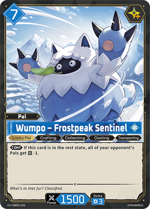 Palworld TCG - Dawn of Palpagos - Wumpo - Frostpeak Sentinel - EBP01-033