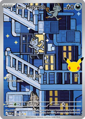 Pokemon TCG - ME: 30th Celebration - Alolan Meowth - 139/128