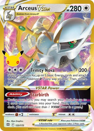 Pokemon TCG - ME: 30th Celebration Classic Collection - Arceus VSTAR - 123/172 - Holofoil
