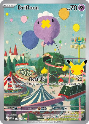 Pokemon TCG - ME: 30th Celebration - Drifloon - 136/128