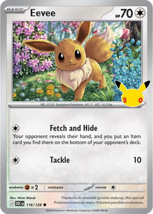 Pokemon TCG - ME: 30th Celebration - Eevee - 116/128