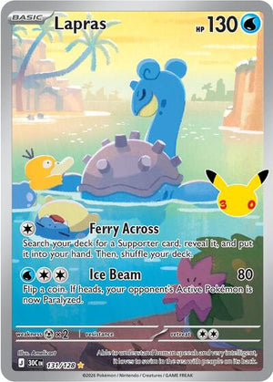 Pokemon TCG - ME: 30th Celebration - Lapras - 131/128