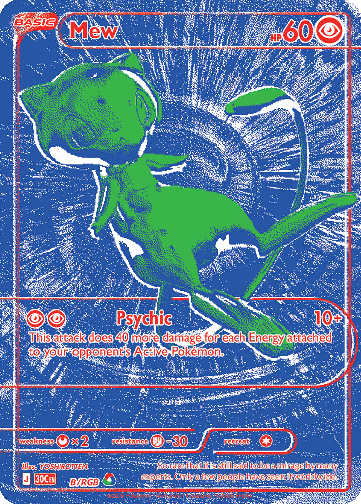 Pokemon TCG - ME: 30th Celebration - Mew - B/RGB - Holofoil