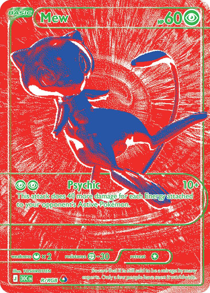 Pokemon TCG - ME: 30th Celebration - Mew - R/RGB - Holofoil