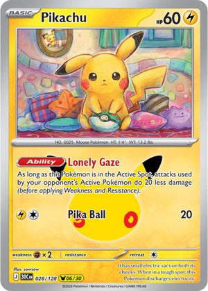 Pokemon TCG - ME: 30th Celebration - Pikachu - 028/128