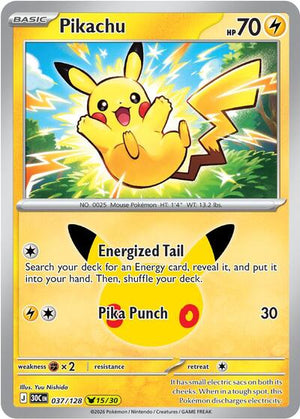 Pokemon TCG - ME: 30th Celebration - Pikachu - 037/128