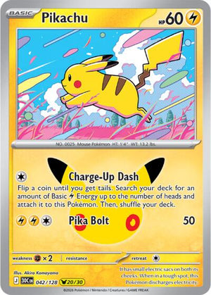 Pokemon TCG - ME: 30th Celebration - Pikachu - 042/128 - Holofoil
