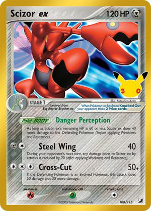 Pokemon TCG - ME: 30th Celebration Classic Collection - Scizor ex - 108/115 - Holofoil