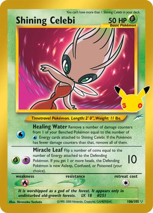 Pokemon TCG - ME: 30th Celebration Classic Collection - Shining Celebi - 106/105 - Holofoil