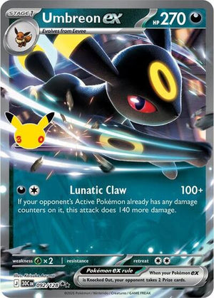 Pokemon TCG - ME: 30th Celebration - Umbreon ex - 092/128