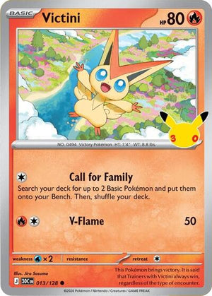 Pokemon TCG - ME: 30th Celebration - Victini - 013/128