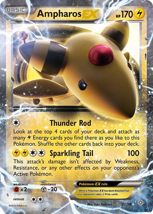 Pokemon TCG - XY - Ancient Origins - Ampharos EX - 27/98 - Holofoil