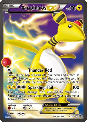 Pokemon TCG - XY - Ancient Origins - Ampharos EX - 87/98 - Holofoil